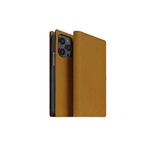 ロア・インターナショナル ABS24073I14PTN iPhone 2022 6.1 3眼 VINTAGE イタリアンレザーダイアリーケース タン