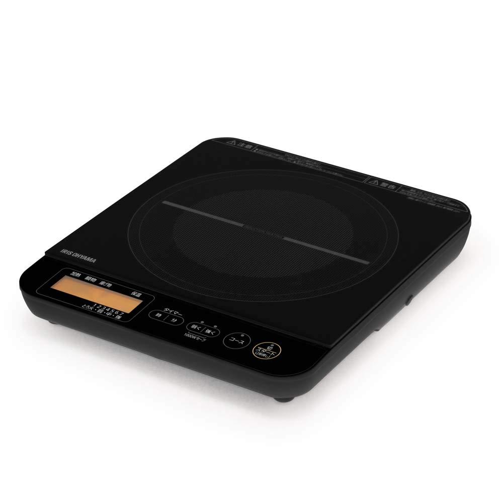 IRISOHYAMA アイリスオーヤマ アイリスオーヤマ IHクッキングヒーター 液晶付き 1400W 吹きこぼれ防止 自動温度調整 IHコンロ 卓上 7段階火力調整 ブラック IHCT71B