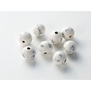 ASCA アスカ シャビーウッドビーズ(1袋8コ入) ホワイト (A-16947-1)【入数:12】 6,578円