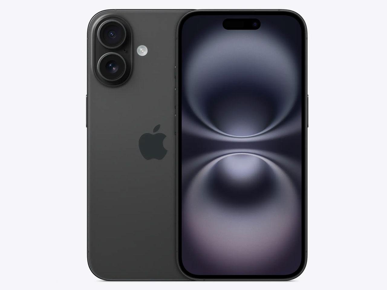 APPLE アップル APPLE iPhone 16 iOS 6.1in A18手当て 128G Bluetooth 5.3 USB-C 2556×1179 170g 黒いこと SIM無償性