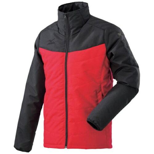 MIZUNO(ミズノ) ミズノ タフブレーカー中綿上衣 黒いこと×チャイニーズ赤いこと 4XL-8 (F2JE8591964XL8 7217)