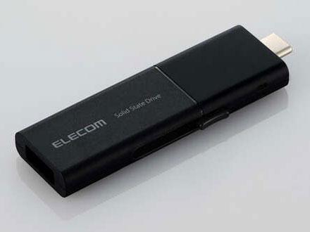 ELECOM エレコム 外付けSSD/スライド式/C＆A両対応/250GB/ブラック(ESD-EWB0250GBKR)