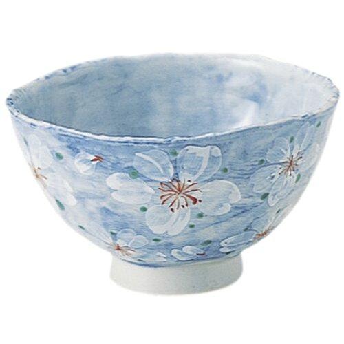 ブルーム ≪メーカー取寄≫やよい花 茶碗 ブルー [日本製 美濃焼 食器] (-)【入数:10】