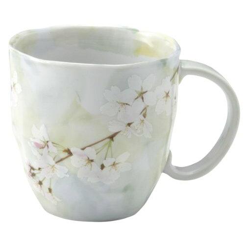 ブルーム ≪メーカー取寄≫花がすみ マグカップ グリーン[日本製 美濃焼 食器] (-)【入数:40】
