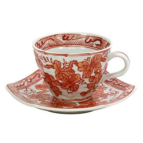 ブルーム ≪メーカー取寄≫赤絵ぶどう コーヒー碗皿[日本製 美濃焼 食器] (-)【入数:10】｜ECJOY！店
