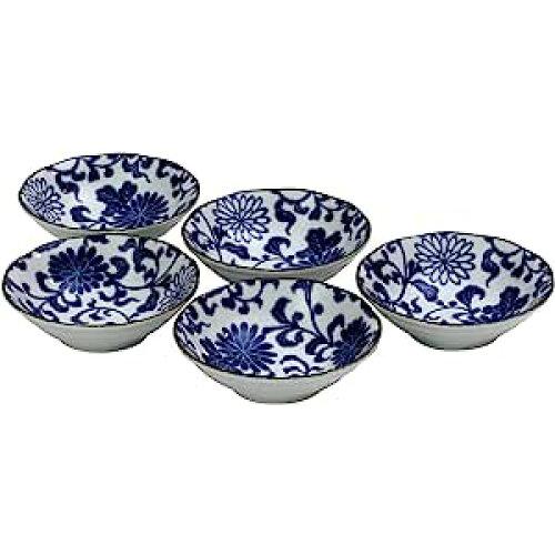 ブルーム ≪メーカー取寄≫染付菊唐草 小鉢揃 [日本製 美濃焼 食器] 箱入り (-)【入数:5】｜ECJOY！店 9,949円
