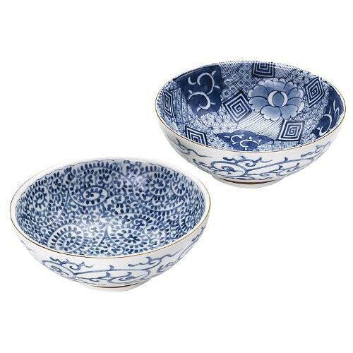 ブルーム ≪製造会社取寄≫染付絵うつり変わり ありの実麺鉢 [日本製 美濃焼 食器] 九鼎大呂 (-)【入数:2】