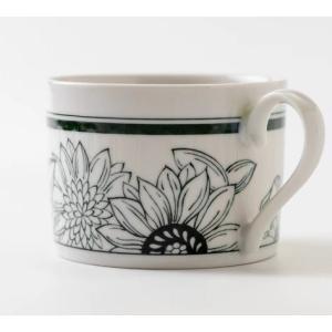 アワサカ 【Anticoflower(アンティコフラワー)】 マグカップ 胸花[日本製 美濃焼 食器 マグカップ] (a11204546088026625)【入数:40】