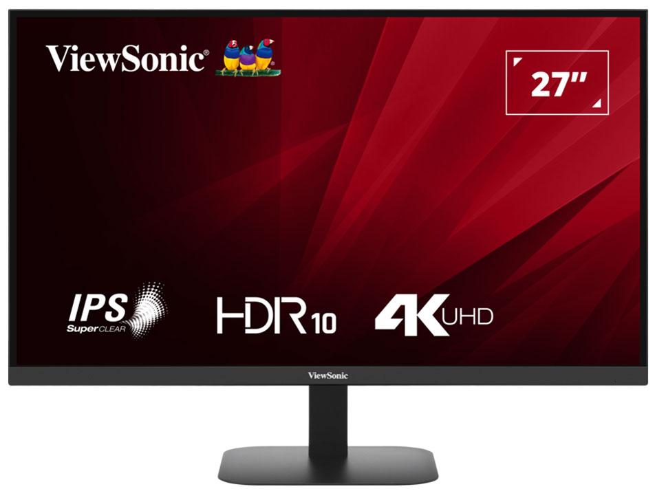 ビューソニックジャパン VA2708-4K-MHD 27.0型 液晶モニター 4KUHD/60Hz/4ms 3840×1080~2560 スピーカー搭載 DisplayPort1.4 HDMI2.0×2 ブラック系
