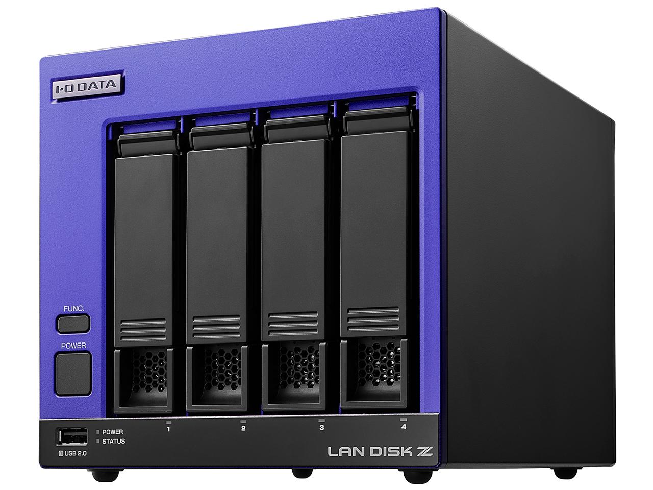 IODATA アイオーデータ 第12世代インテルCore i3搭載 4ドライブ法人向けWindows NAS 32TB(HDL4-Z22SI3B32)