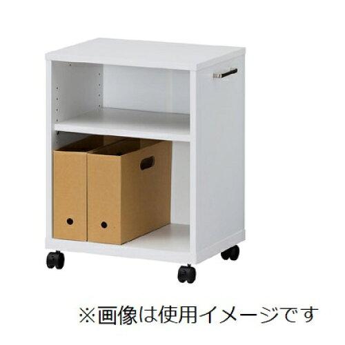 白井産業 木製デスク下ワゴン 天板付 OF2-6045W