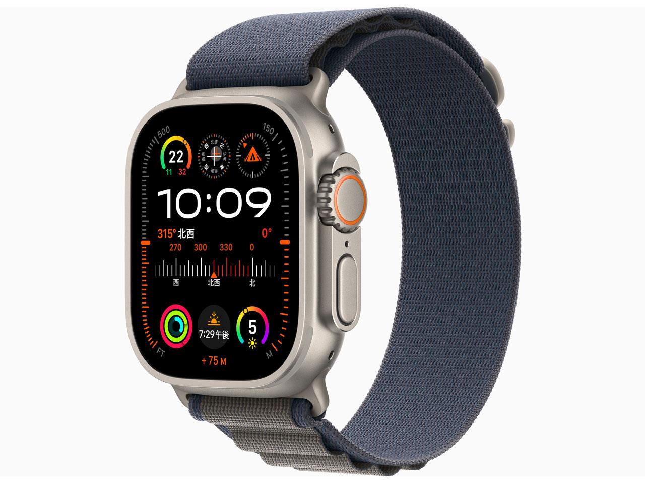 APPLE アップル アップル / APPLE Apple Watch Ultra 2 GPS+Cellularモデル 49mm MREP3J/A [ブルーアルパインループ M]