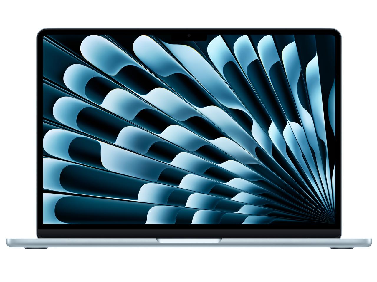 APPLE アップル MC6V4J/A APPLE MacBook Air Liquid Retina見せびらかす macOS 13.6～13.9型（in） Apple M4 記憶装置24GB SSD 512GB 2560×1664 Web写真機有り Bluetooth v5.3 1.0～1.5kg 青み系