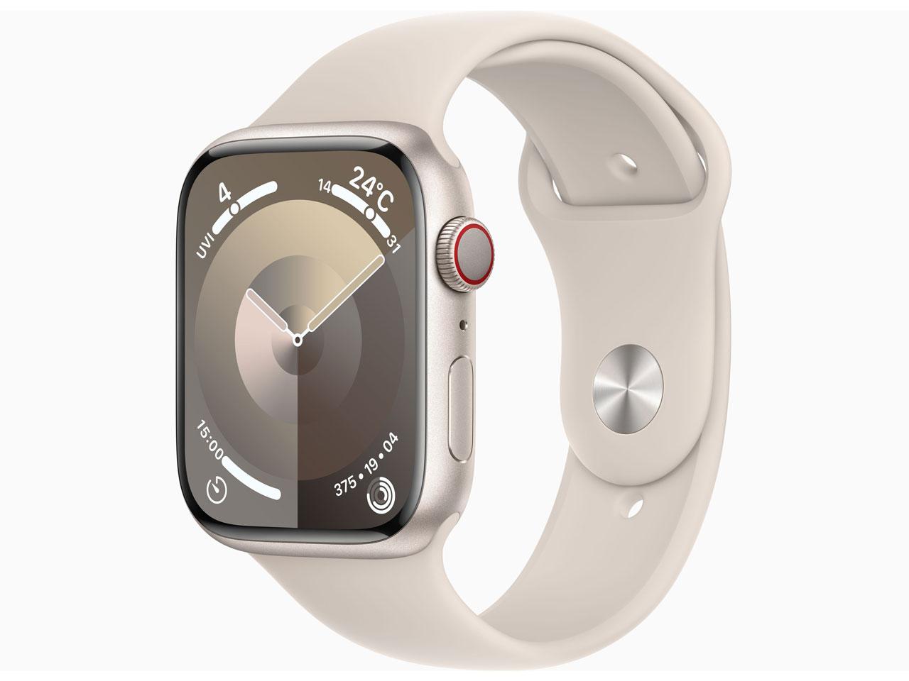 APPLE アップル アップル / APPLE Apple Watch Series 9 GPS+Cellularモデル 45mm MRM83J/A [スターライトスポーツバンド S/M] 33,923円