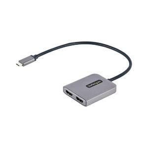STARTECH.COM USB-C-2X HDMI 取り替えっこアダプタ/4K60HZ/WINDOWSのみ/MSTこしき/デュア【MST14CD122固定ディスク】
