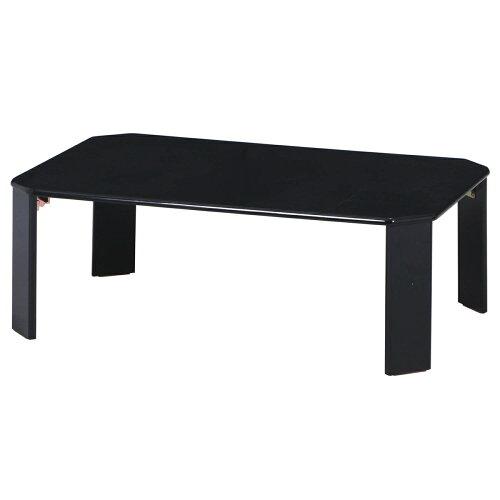 不二貿易 UVローテーブル ルーチェ 90BK 型番:6310MDF-LUCE90 色:UV-BK99