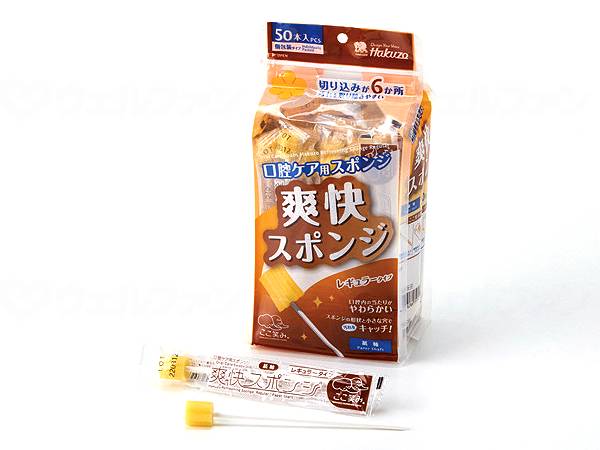 ハクゾウメディカル 爽快スポンジ レギュラー 紙軸 300本入 1240973 (1744796)