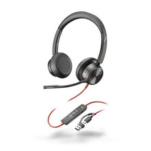 Poly ヘッドセット BW 8225 3.5mm/USB-A/Cアダプタ付き USB-C 両耳タイプ(8X223AA)