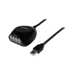 STARTECH.COM 15M USB2.0 アクティブ延長ケーブル & 4ポートUSBハブ TYPE-A オス - 4X TY|ECJOY!店