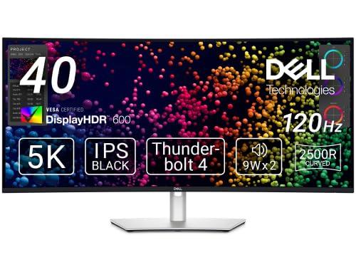 DELL デル U4025QW-A 39.7 型 液晶デジタルハイエンド続きもの40曲面Thunderboltこしき管する 5120×1440～2160 金棒引き積み上げる DisplayPort1.4 HDMI1.4 Thunderbolt しろがね色系