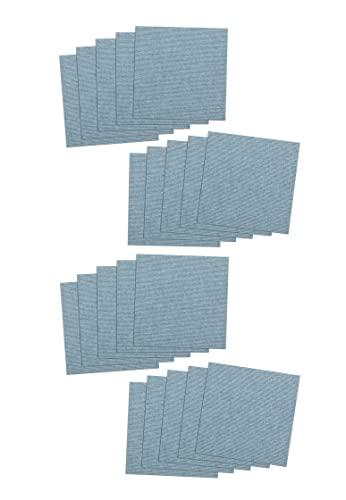 THANKO サンコー ペット用撥水タイルマット 30×30cm 20枚入 メランジブルー KX-60 (1764332)