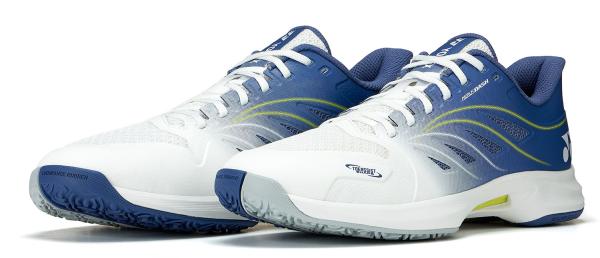 YONEX ヨネックス パワークッションエアラスダッシュ5GC (SHTAD5GC) [色 : ホワイト/ネイビー] [サイズ : 25.0]