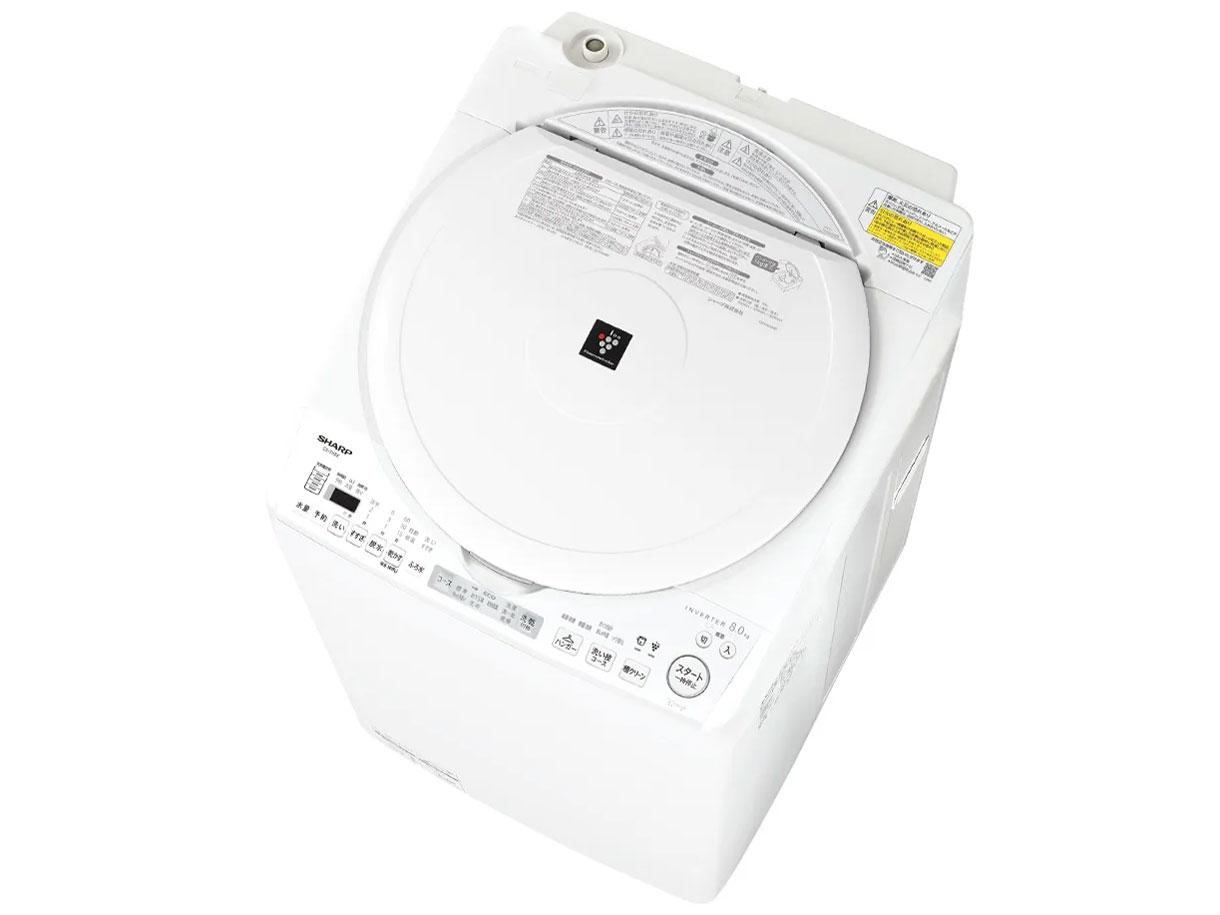【完動品】SHARP シャープ 電気洗濯乾燥機 ES-T6JBK 縦型洗濯乾燥機 ES-T6JBK ［洗濯6.5kg /乾燥3.5kg /ヒーター乾燥