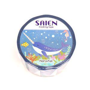 カミイソ産商 マスキング磁気テープ Narwhal(イッカク) 金箔銀箔/20粍 (UR3105)【入数:20】