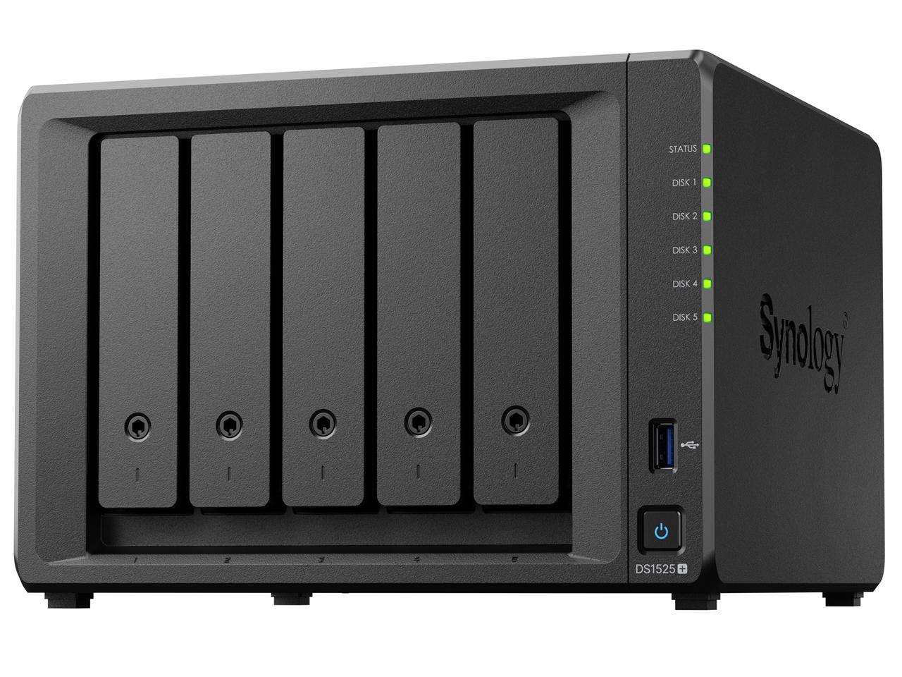 Synology AMD Ryzen V1500B CPU搭載5ベイNAS DS1525+ (DS1525+)