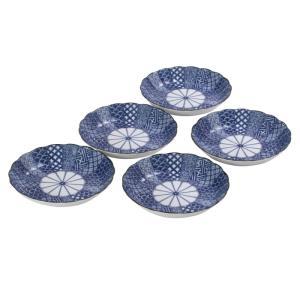 ブルーム ≪製造会社取寄≫染付祥瑞 深皿5P書き割り [日本製 美濃焼 食器] 九鼎大呂 (-)【入数:8】