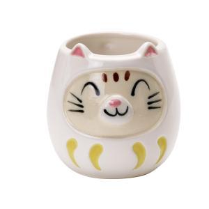 ブルーム ≪製造業者取寄≫福ねこコップ 白 [日本製 美濃焼 食器] 和氏の璧 (-)【入数:40】