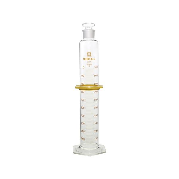 柴田科学の科目 有栓メスシリンダー カスタムA 1000mL