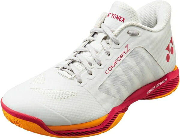 YONEX ヨネックス パワークッションコンフォートZWMD (SHBCFZ3WM) [色 : 象牙色/赤いこと] [大いさ : 23.0]
