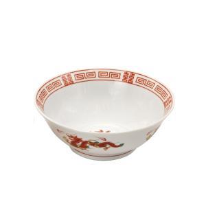 ブルーム ≪メーカー取寄≫昔ながらの ラーメン鉢 赤龍[日本製 美濃焼 食器] (-)【入数:40】