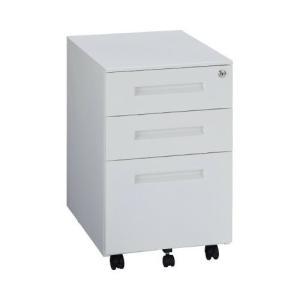 カウネット スチールデスクワゴン3段 390ホワイト 7370-7639 9,858円