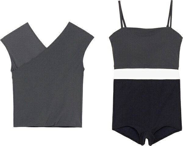 Speedo(素早さ) RIB_3SET (SFW22580) [色 : CH薄墨色] [大きさ : L]