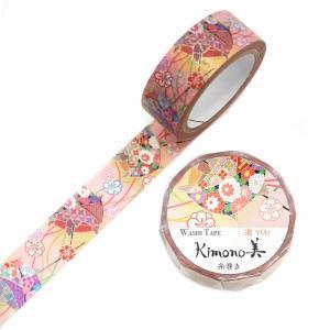 カミイソ産商 【2025年新作】Kimono美 マスキングテープ 糸巻き(いとまき)15mm×7m巻 【和柄】 (GR2075)【入数:20】
