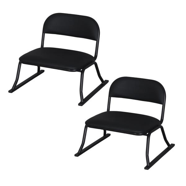 エイ・アイ・エス AIS らくらく座椅子×2脚セット ERCL-700×2pcs BK