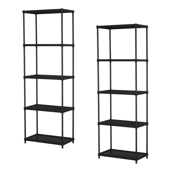 エイ・アイ・エス AIS エキスパンドラック5段×2個セット EPR-6018BK×2pcs BK