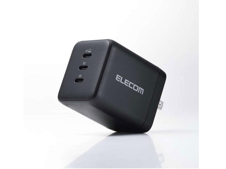 ELECOM エレコム USB申し受ける器/USB PD/100W/USB-C×3/黒いこと(ACDC-PD113100BK)
