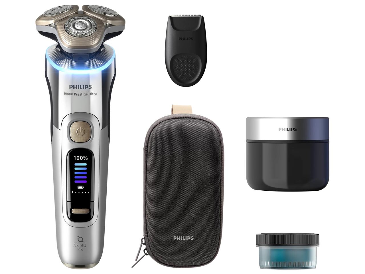 PHILIPPS フィリップス PHILIPS XP9404/21 電気カミソリ i9000プレ上演 ウルトラ 回転させる刃 自動小銃洗いもの器付 クローム(XP9404/21)