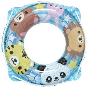 イガラシ ☆お子様用ウキワ☆クレヨンどうぶつウキワ(ブルー)45cm (RGB-345V)【入数:72】