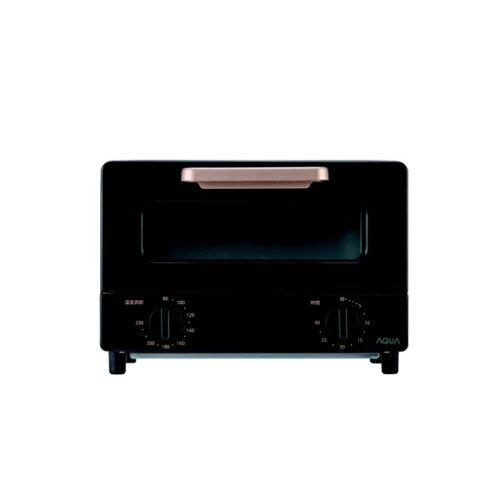 AQUA アクア AQTCG12T_K 瞬速石墨暖房器積み上げる 2枚焼きトースター  黒いこと AQT-CG12T(K)