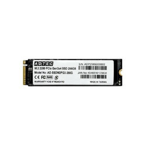 ADTEC 居住地テック SSD M.2 NVMe PCIe Gen3x4 (2280) 256GB(AD-SSDM2PG3-256G)