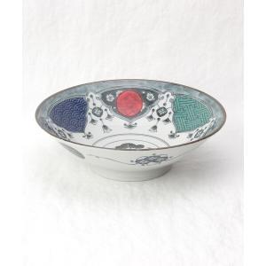 アワサカ ≪メーカー取寄≫【Shonzui】色絵瓔珞紋 サラダめん鉢 [日本製 美濃焼 食器 陶器] (-)【入数:2】