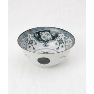 アワサカ ≪製造会社取寄≫【Shonzui】染付瓔珞紋 多用丼 [日本製 美濃焼 食器 瀬戸もの] (-)【入数:10】
