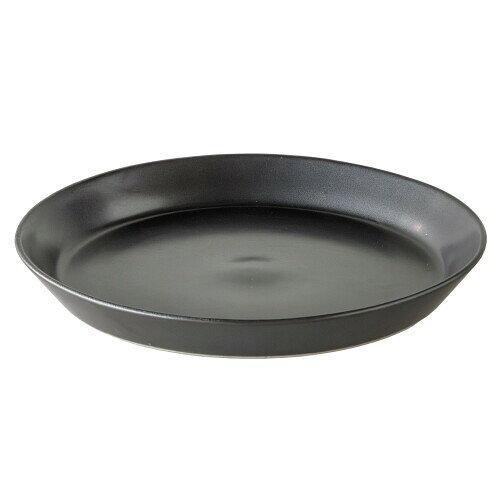 TAMAKI ≪製造会社取寄≫カサネ ラウンドお皿 S BK[タイ王国製 食器] (T-956007)【入数:60】