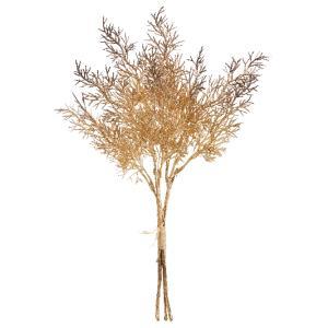 ASCA アスカ メタリックサイプレスバンチ(1束3本) (A-74663-040B)【入数:24】 造花・人工観葉植物-花・観葉植物