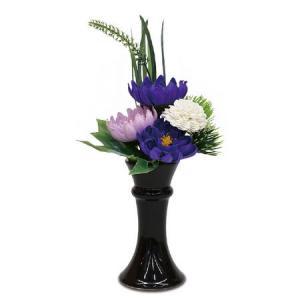 罌粟名古屋(Poppy Nagoya) 石ケンお花 お供え和風 瀬戸ものポット 2色合い(18個アソート)せつ然たる容れもの入り口・入口 色任じる可 (S-124PU)【入数:18】