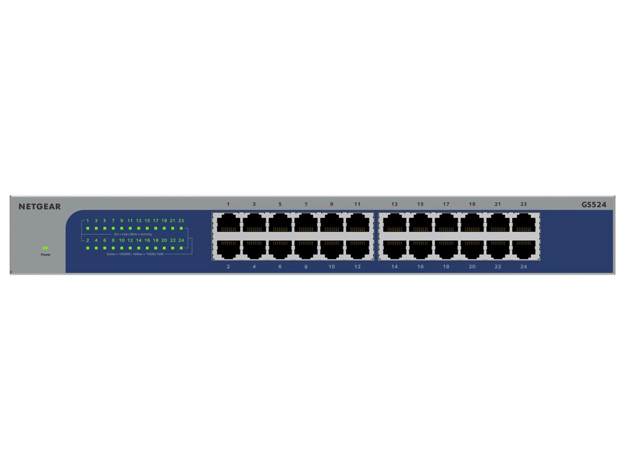NETGEAR サイバー空間歯車 GS524 ギガ24界面 アンマネージ・スイッチ(GS524-300JPS)